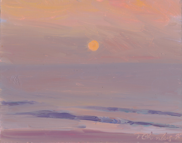 Carolina Sunrise, 8×10″ Oil